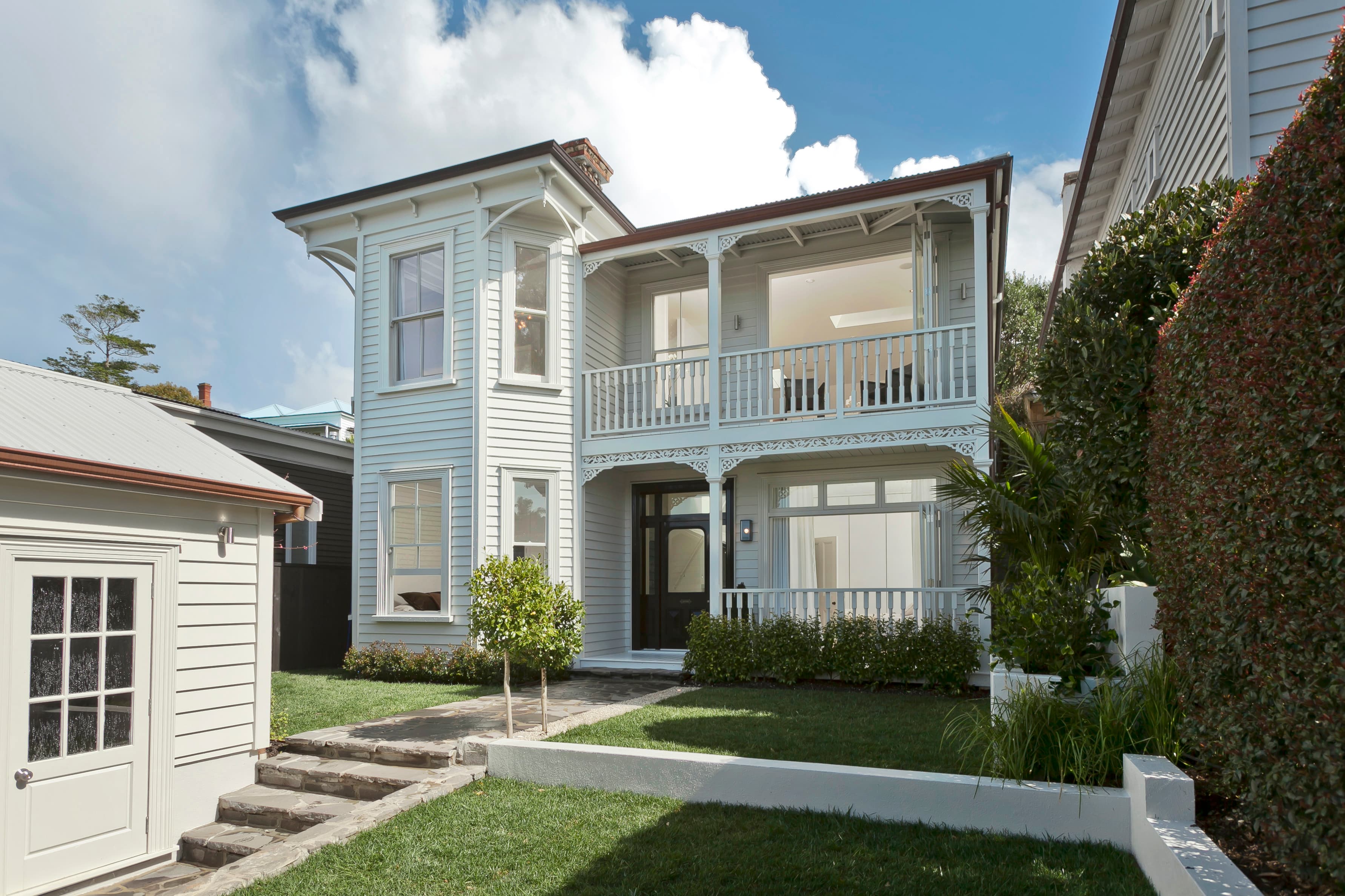 Wood Street, Freemans Bay — heritage villa rebuild with city views by McIntosh Design & Build